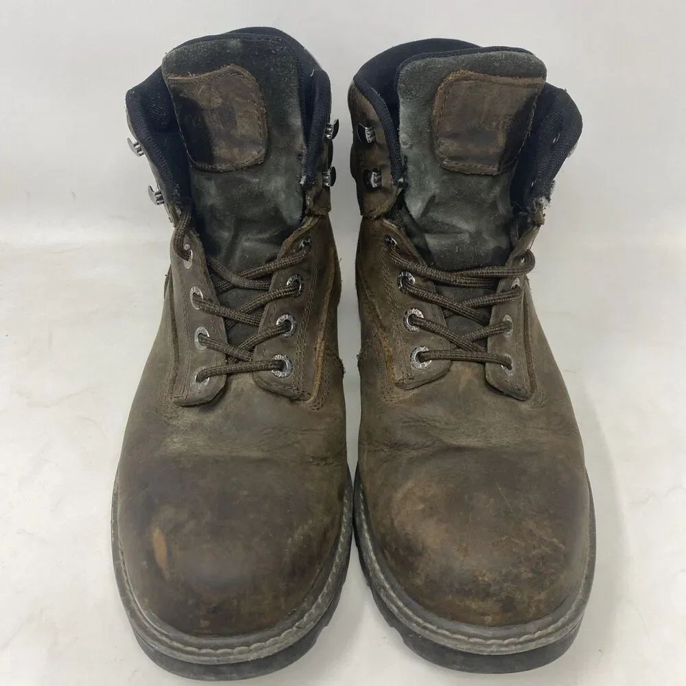 Wolverine Boots Mens Size 10M Brown Leather Waterproof Ankle Work Lace Up W10643